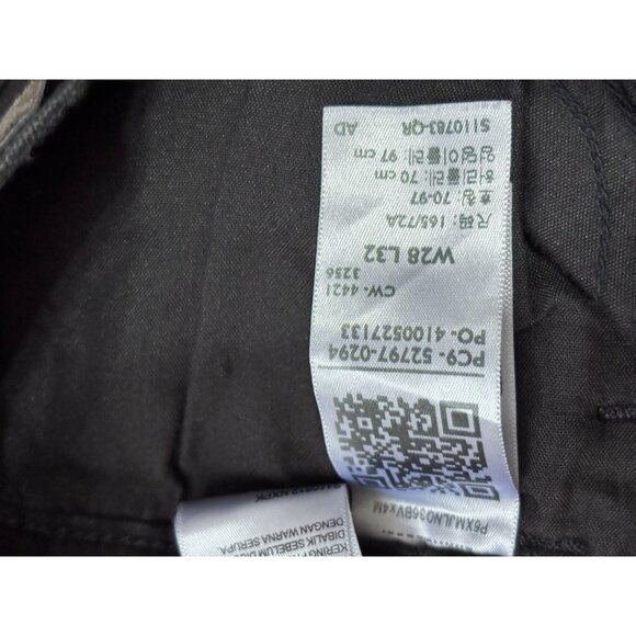 Levi's Womens 720 High Rise Super Skinny Jeans Jeggings Size 28 Black Distressed - Picture 4 of 7